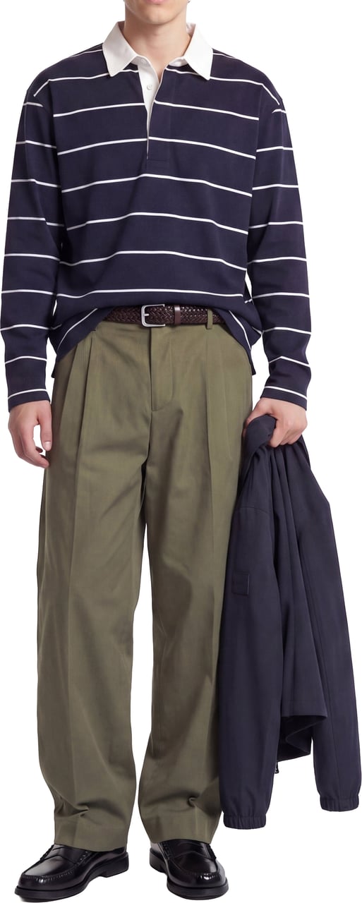 Amaranto Cotton chino pants Groen