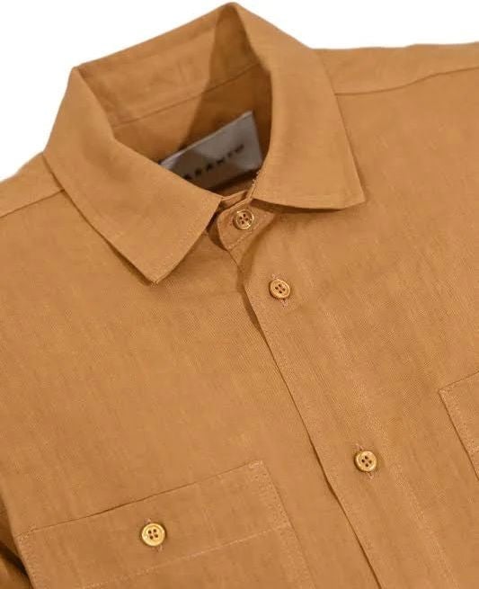 Amaranto Linen shirt Bruin