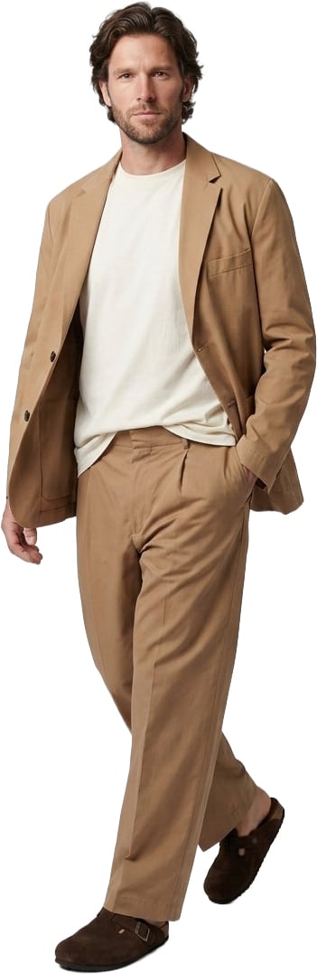 Amaranto Cotton single-breasted blazer Bruin