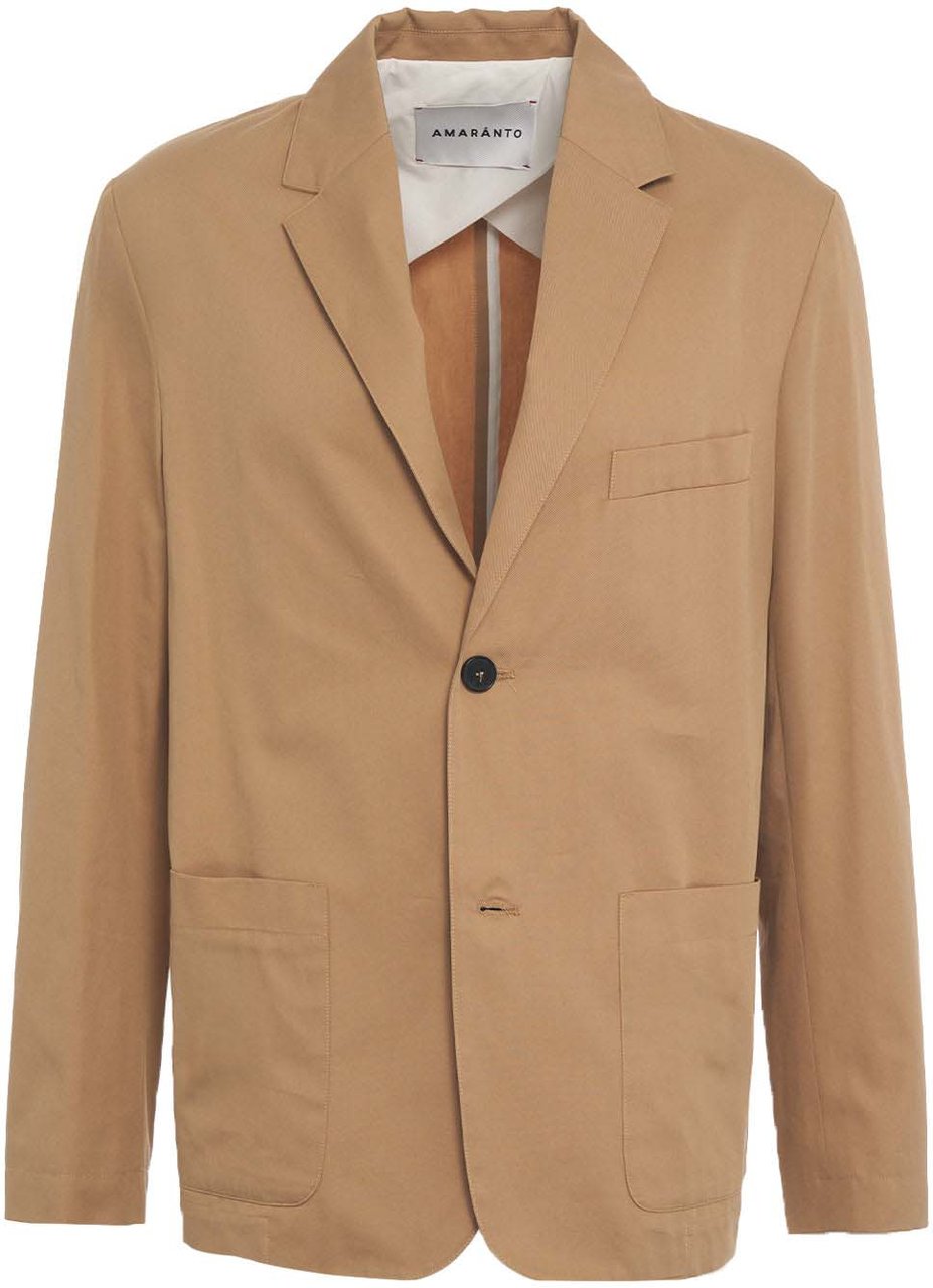Amaranto Cotton single-breasted blazer Bruin