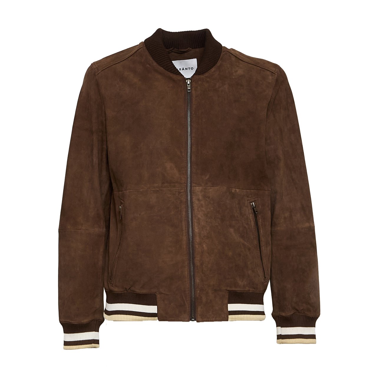 Amaranto Valstarino Suede Bomber Jacket Zwart