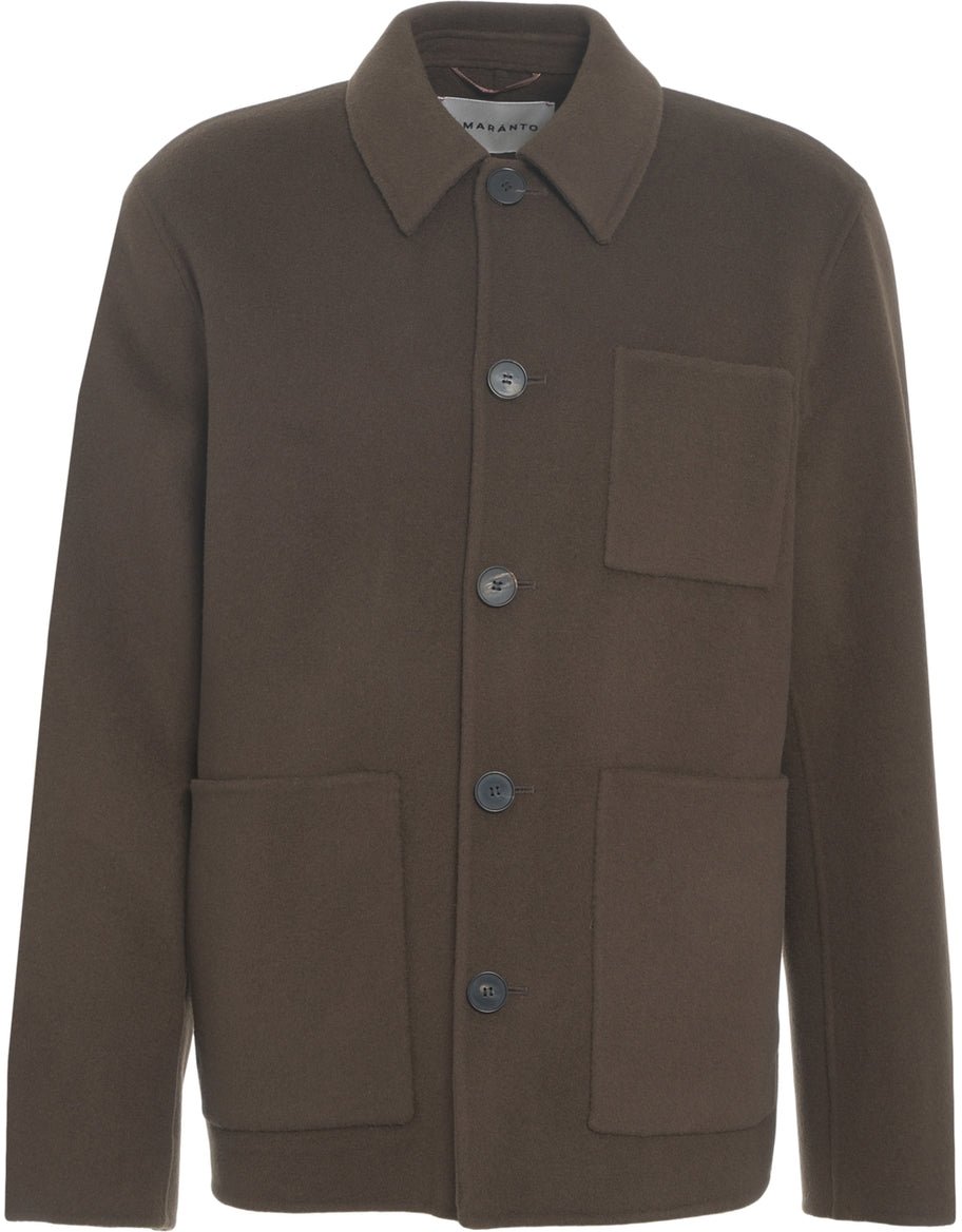 Amaranto Wool blend overshirt Bruin