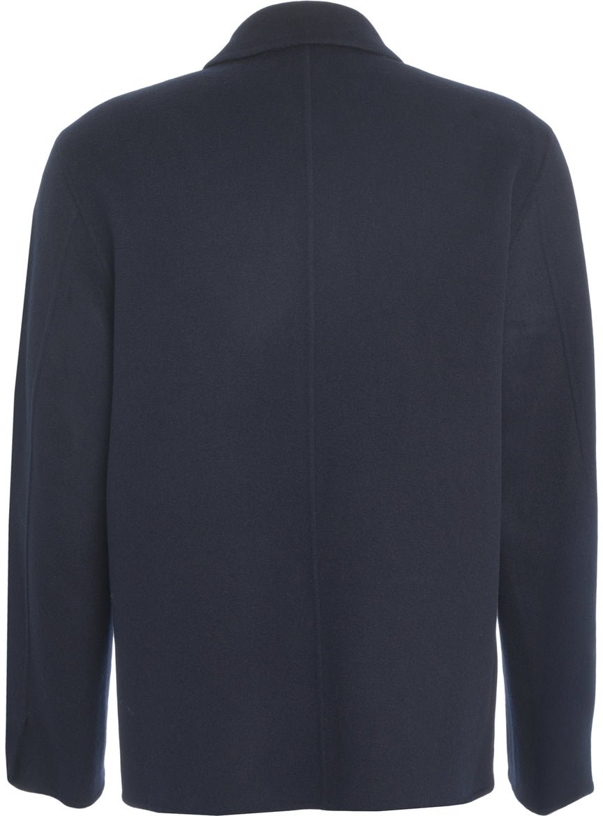 Amaranto Wool blend overshirt Blauw