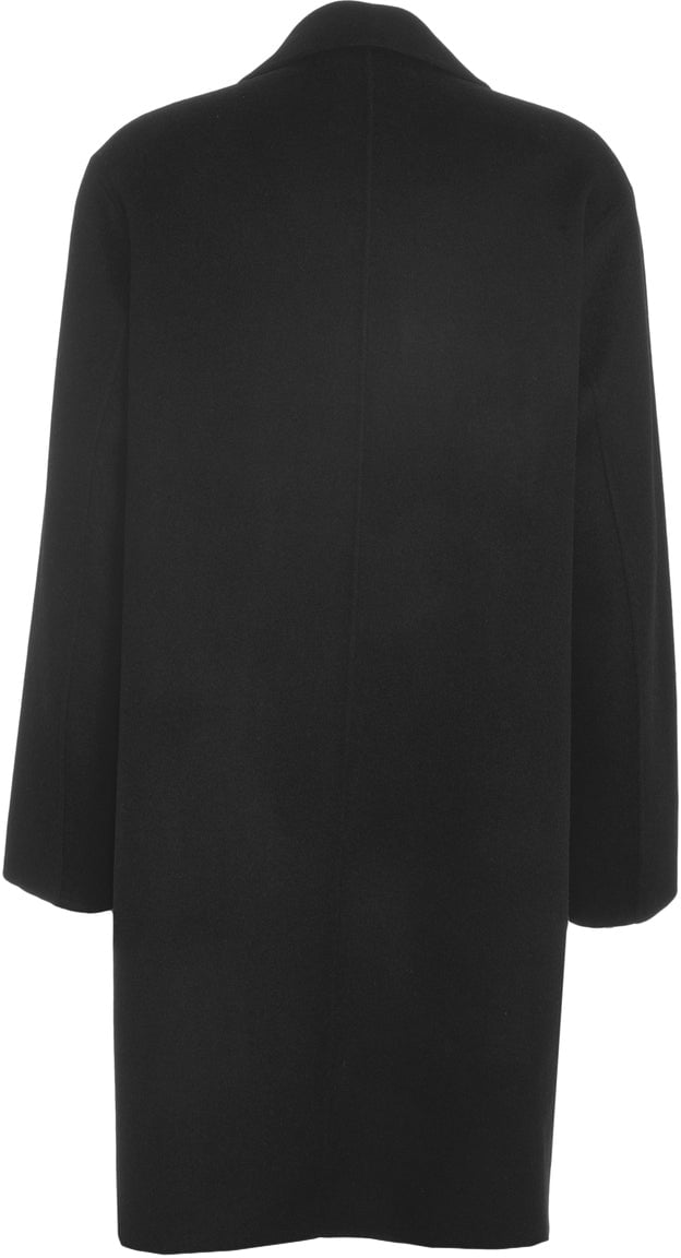 Amaranto Wool-cashmere blend coat Zwart