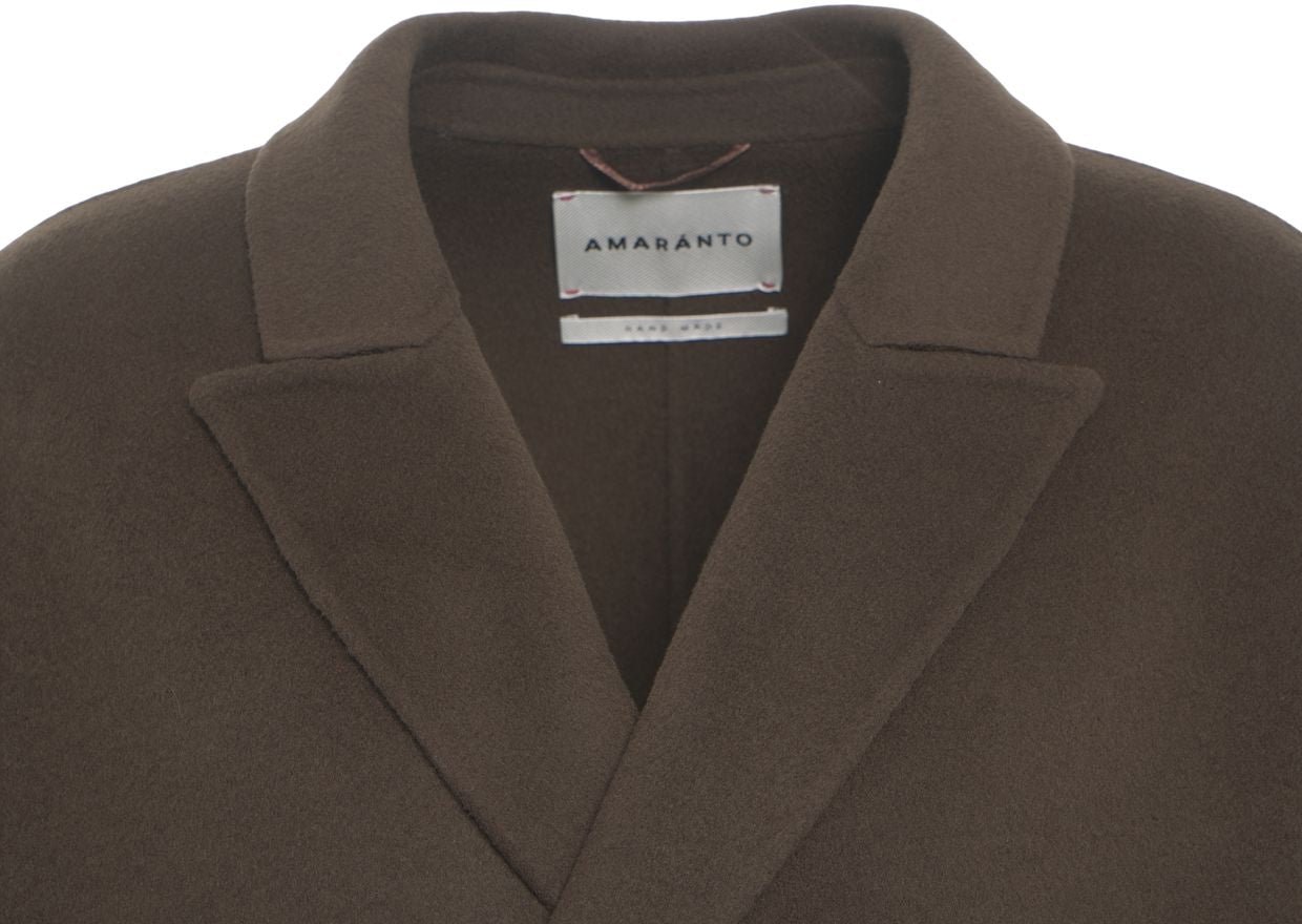 Amaranto Wool-cashmere blend coat Bruin