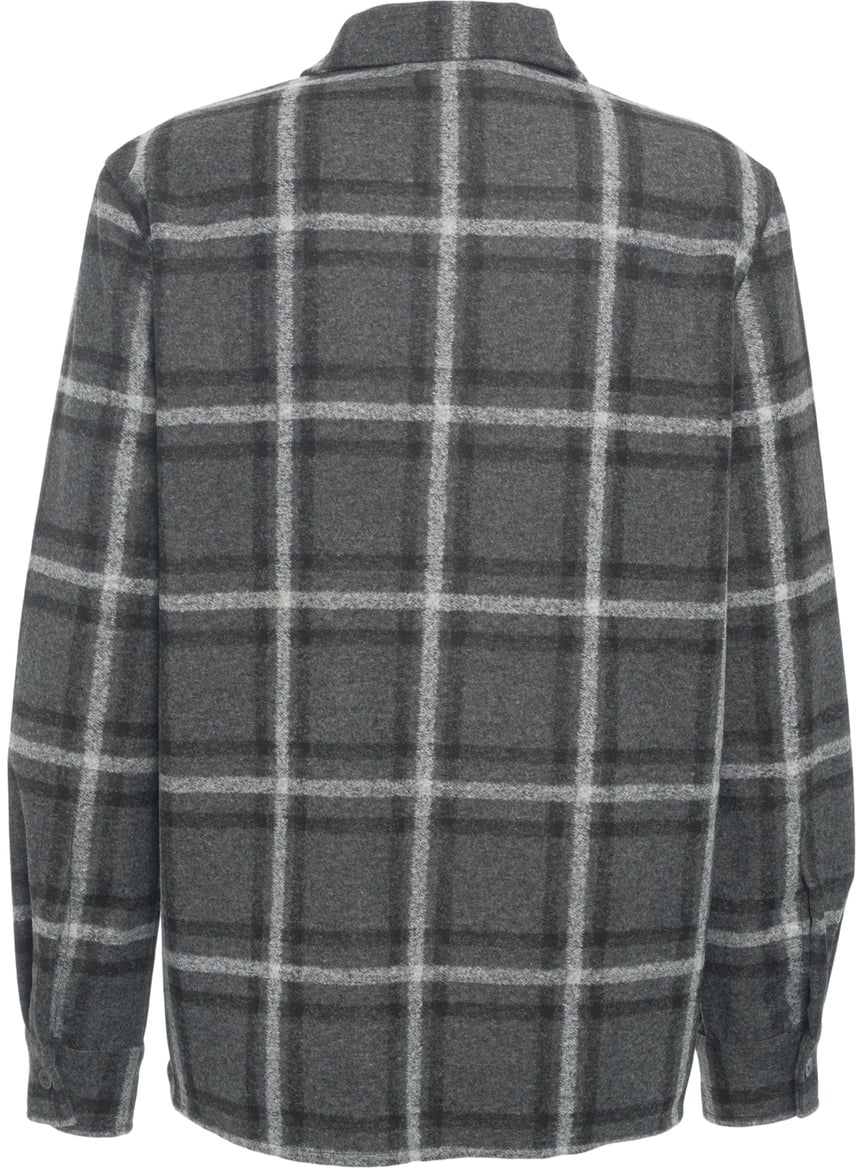 Amaranto Shirt with plaid pattern Beige