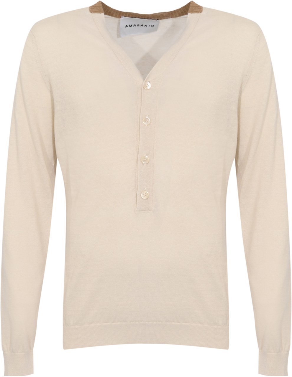 Amaranto Sweaters Lino/Safari Wit