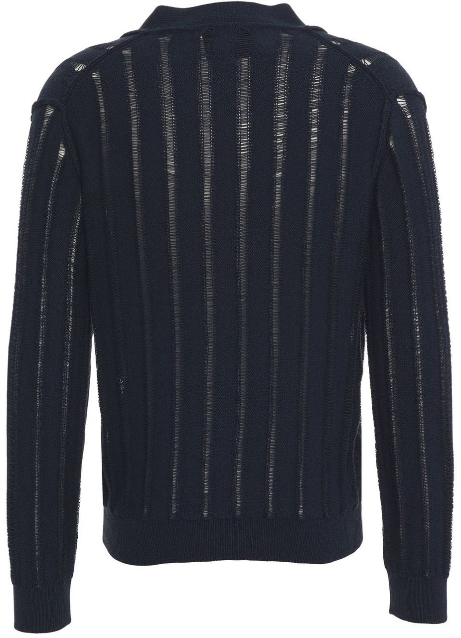 Amaranto Cotton cardigan Blauw