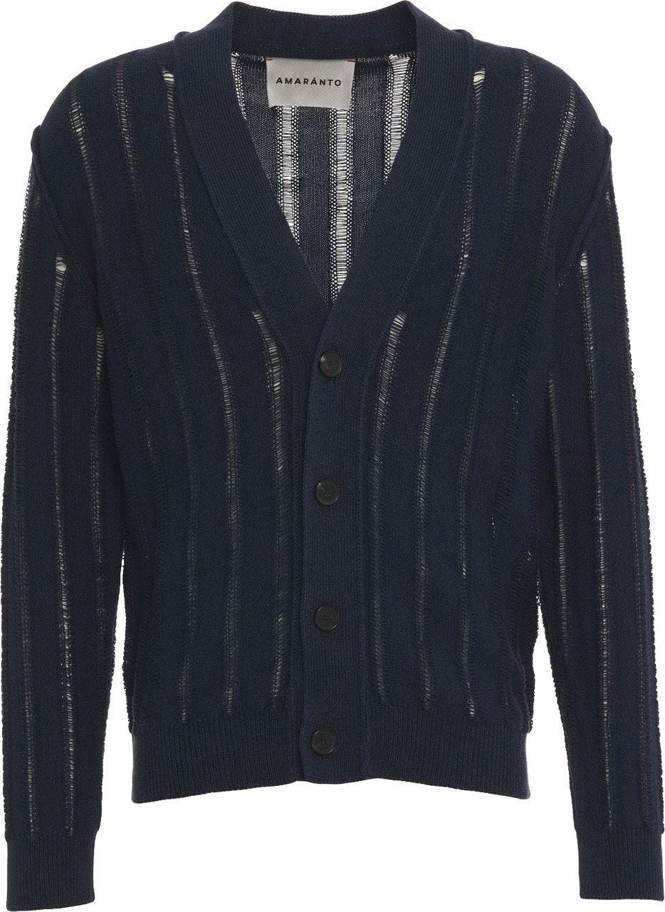 Amaranto Cotton cardigan Blauw