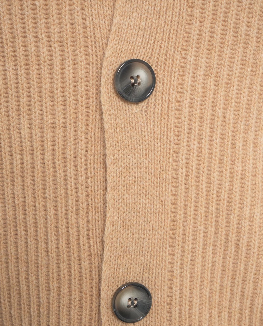 Amaranto Ribbed cardigan Beige