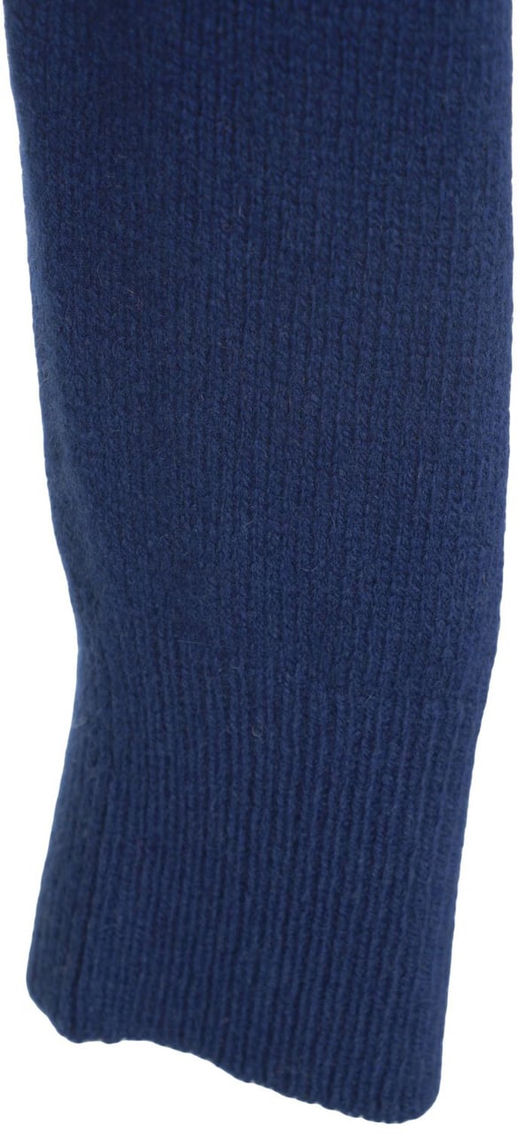 Amaranto Sweater with polo collar Blauw