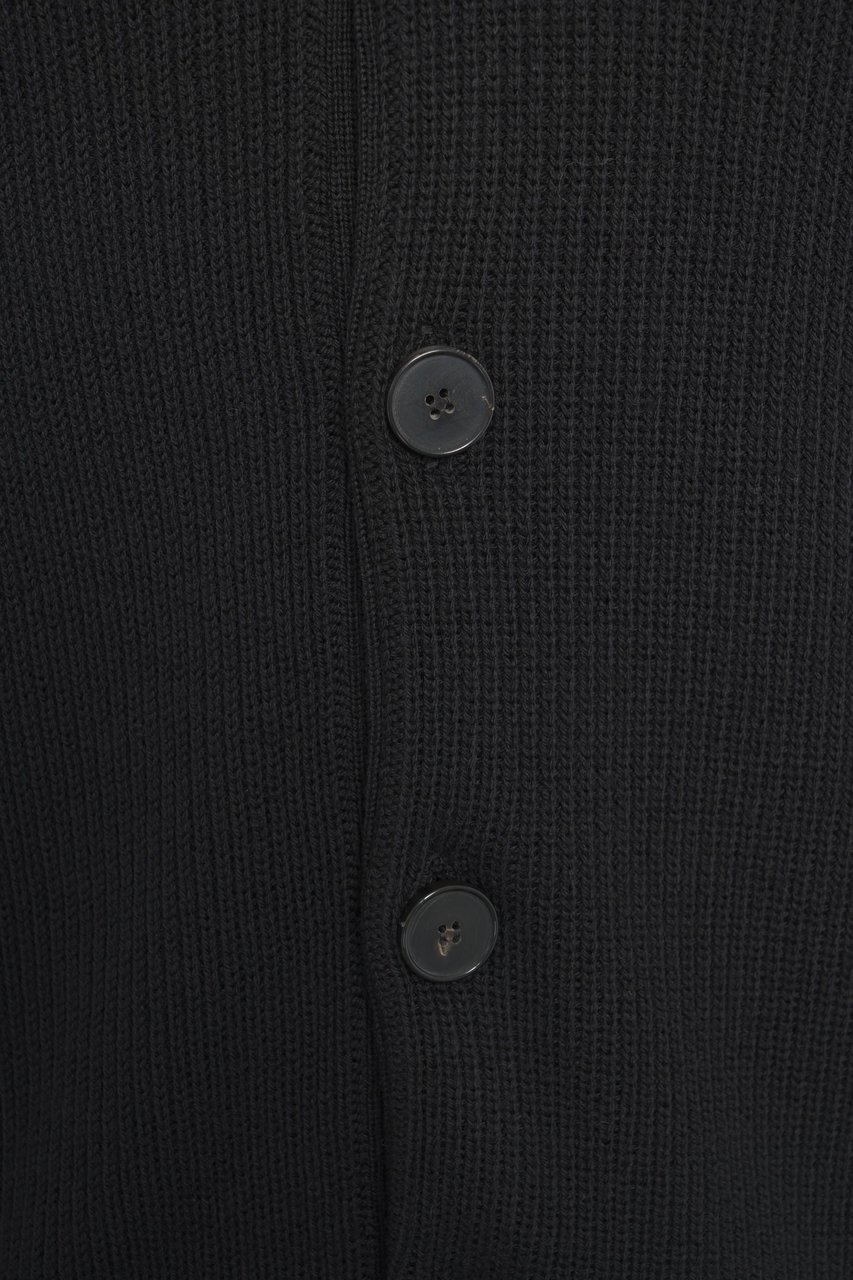 Amaranto Wool cardigan Zwart