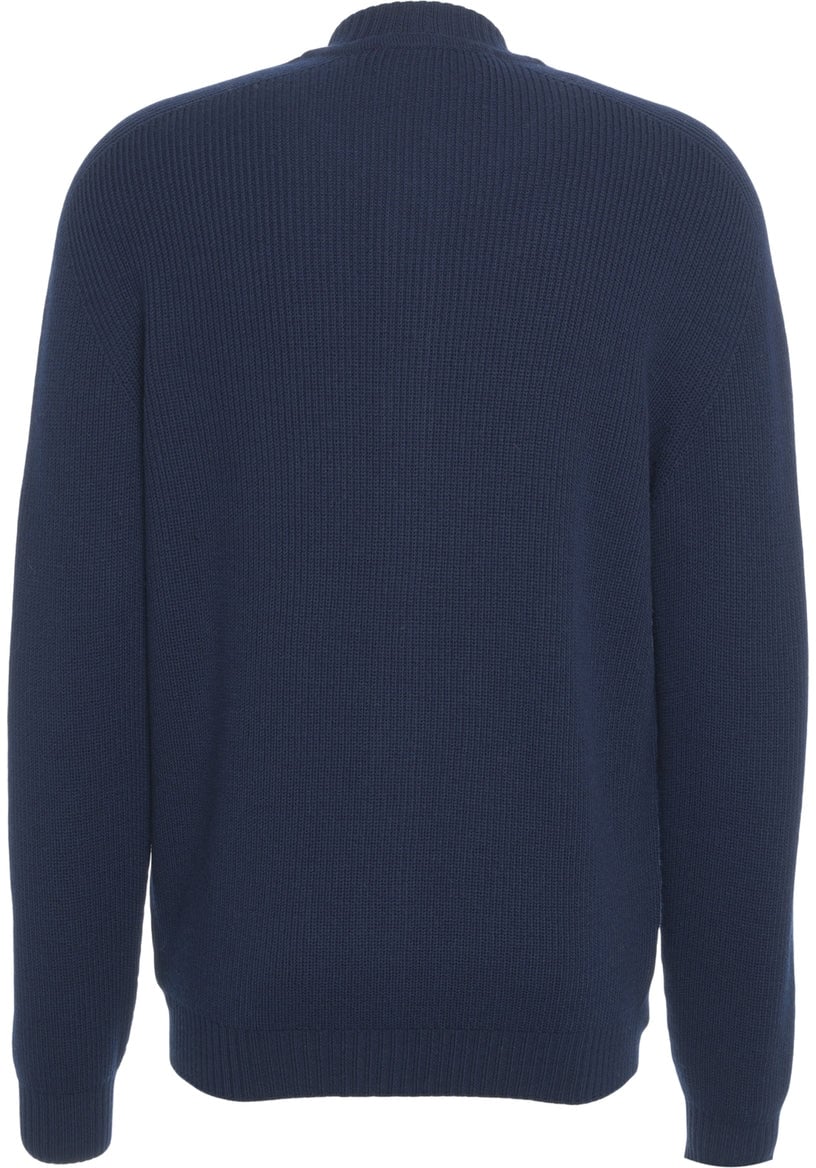 Amaranto Wool cardigan Blauw