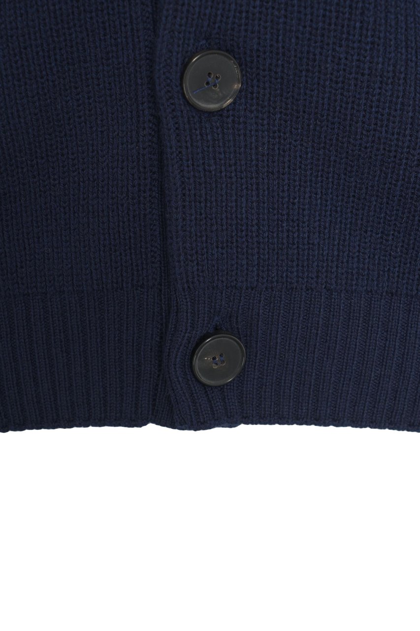 Amaranto Wool cardigan Blauw