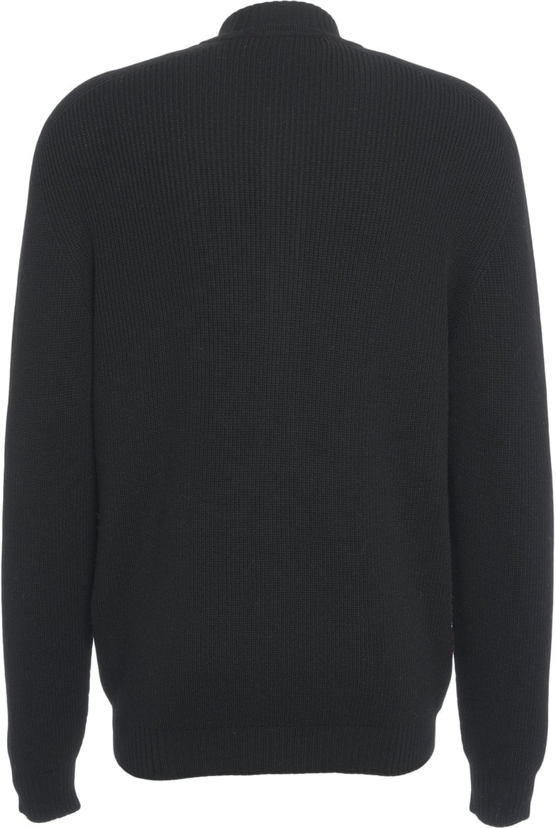 Amaranto Wool cardigan Zwart
