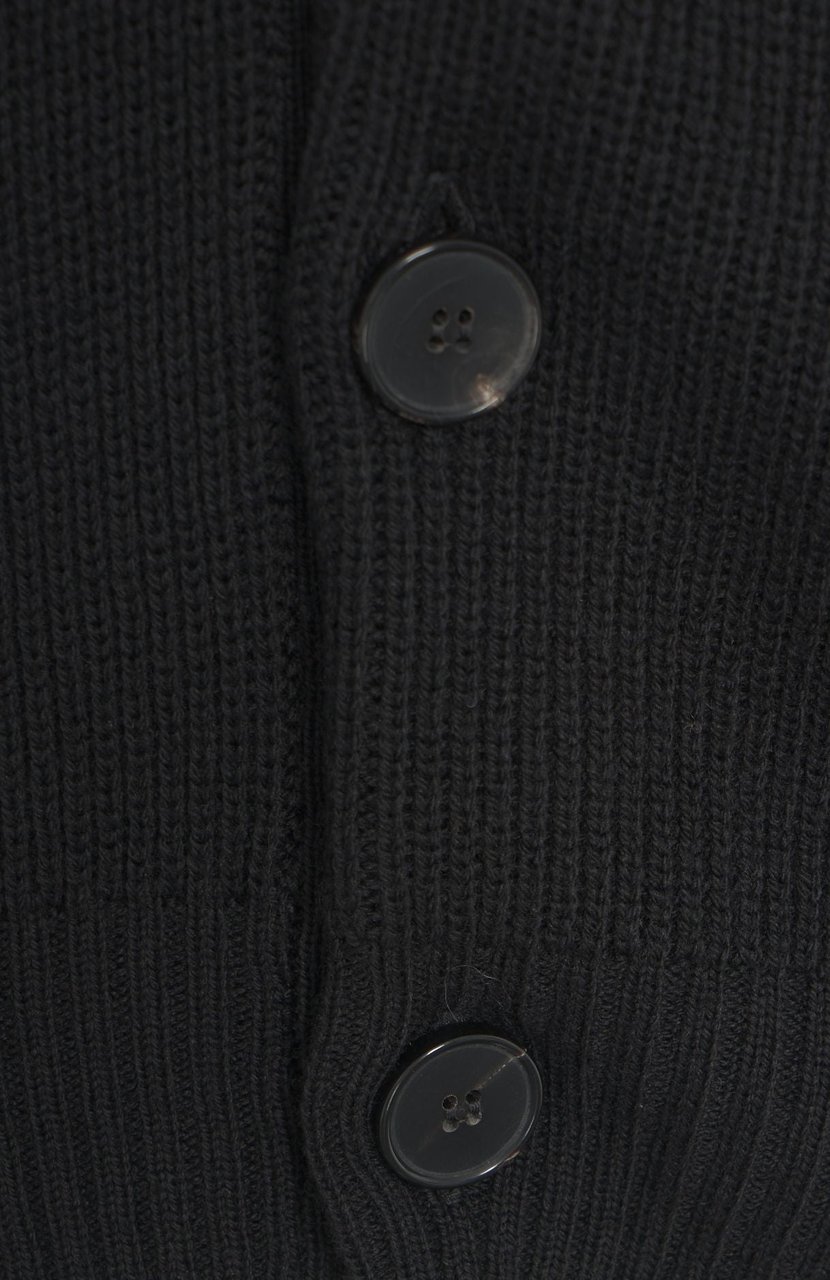 Amaranto Wool cardigan Zwart