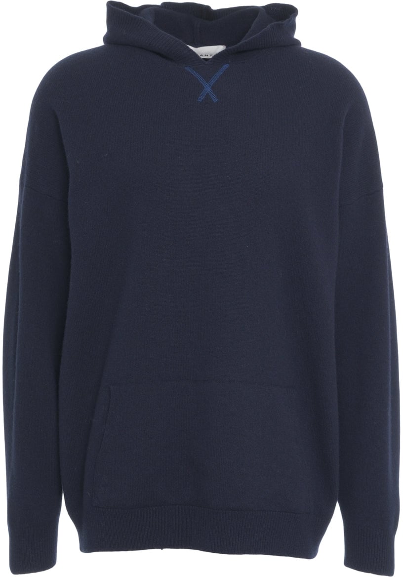 Amaranto Hooded sweater Blauw