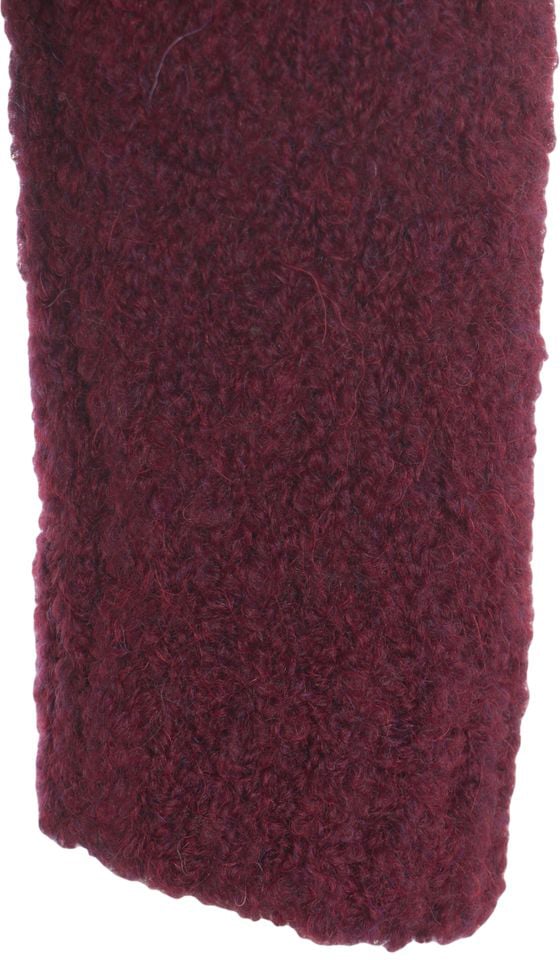 Amaranto Knit sweater with stand-up collar Paars