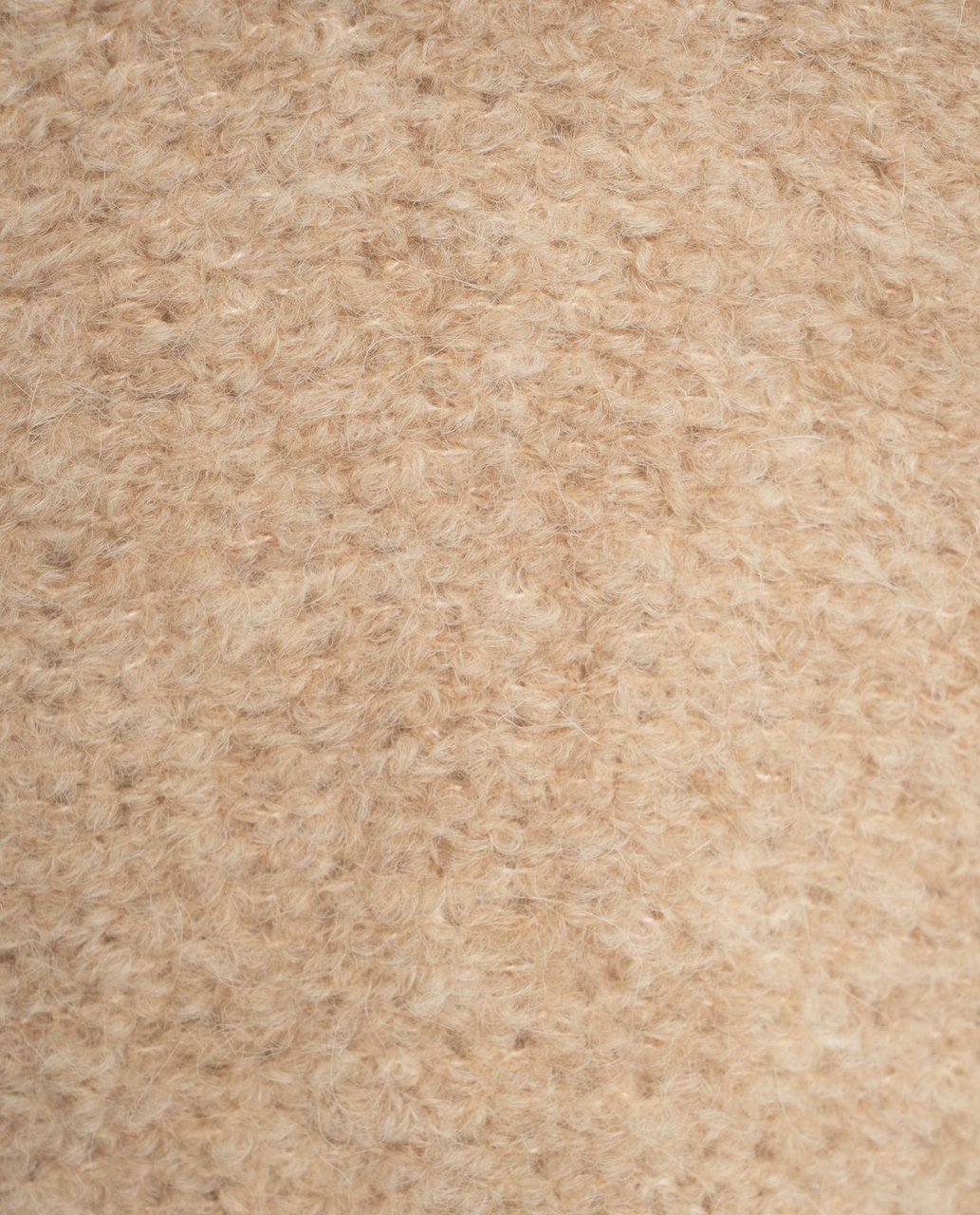 Amaranto Knit sweater with stand collar Beige