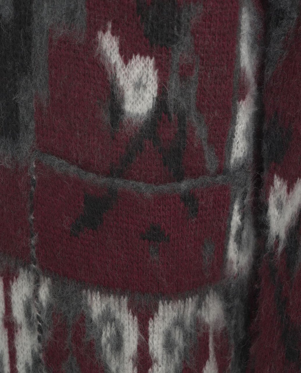 Amaranto Patterned cardigan with shawl collar Beige