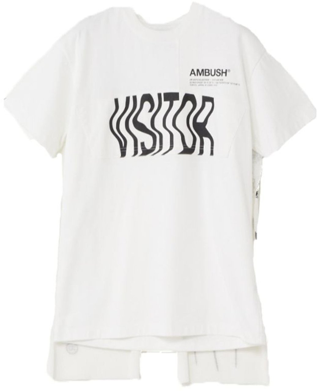 AMBUSH Ambush White Cape T-Shirt Wit