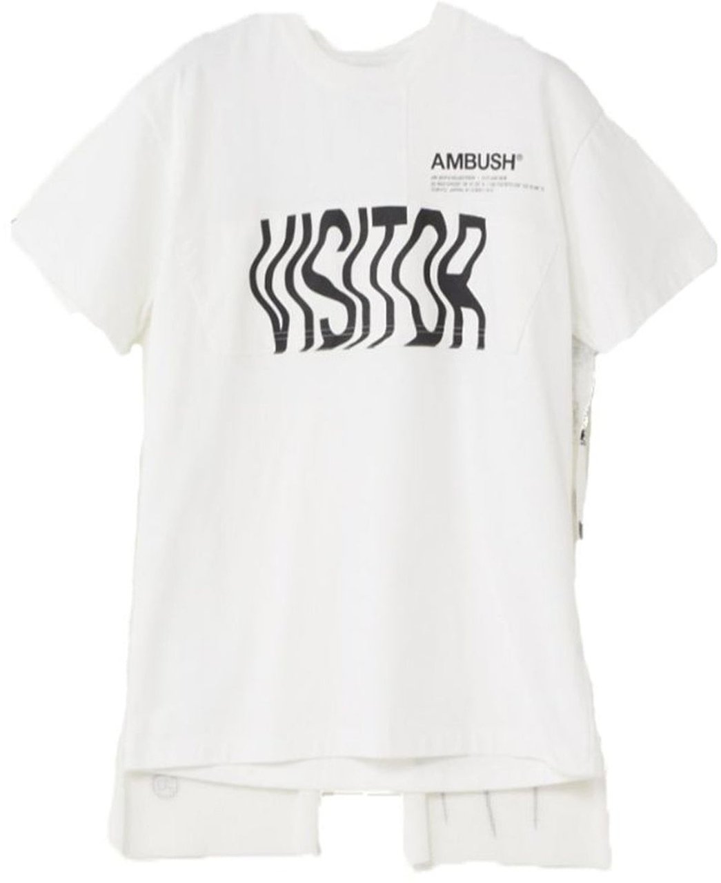 AMBUSH Ambush White Cape T-Shirt Wit