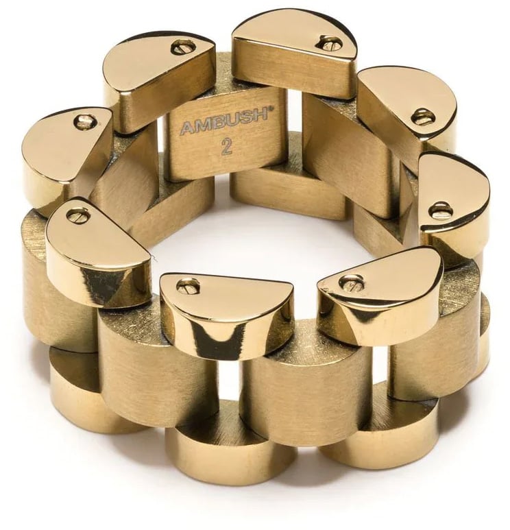AMBUSH Rollie Chain Ring Goud