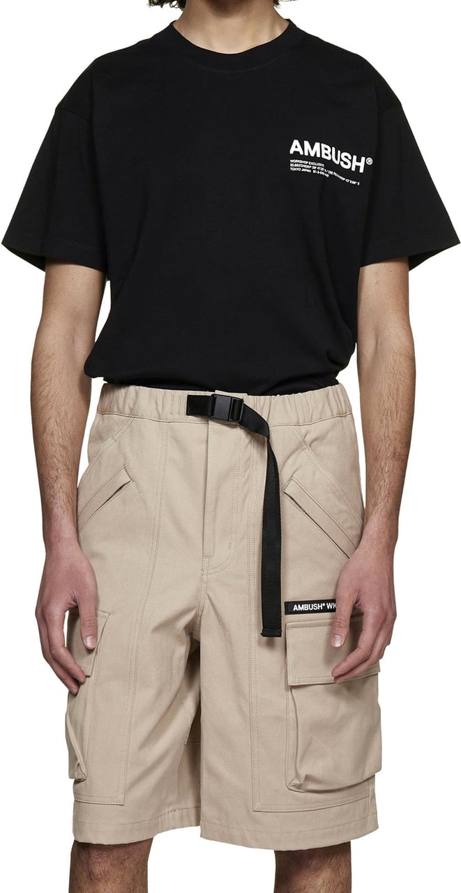 Ambush Cotton Bermuda Shorts Beige