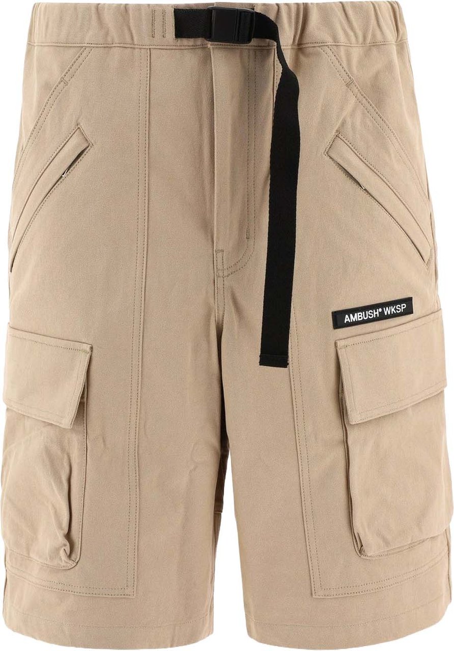Ambush Cotton Bermuda Shorts Beige