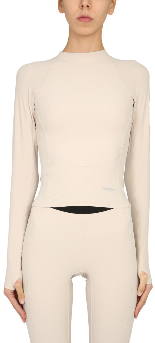 AMBUSH LONG SLEEVE T-SHIRT Beige