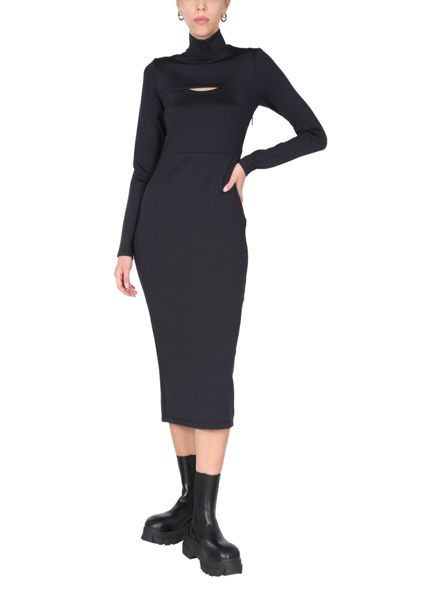 AMBUSH CUT OUT DRESS Zwart