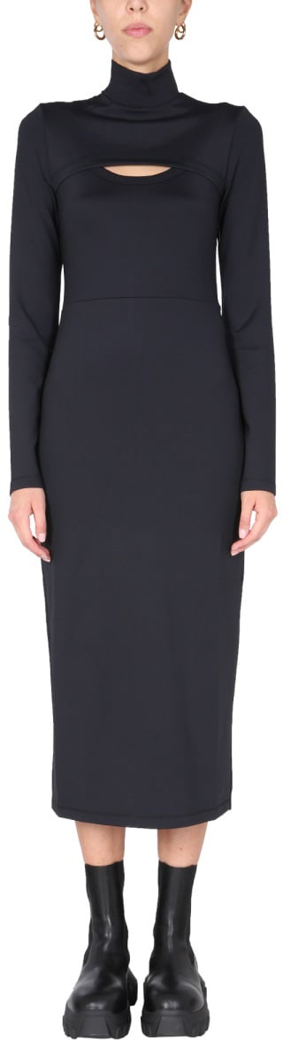 AMBUSH CUT OUT DRESS Zwart