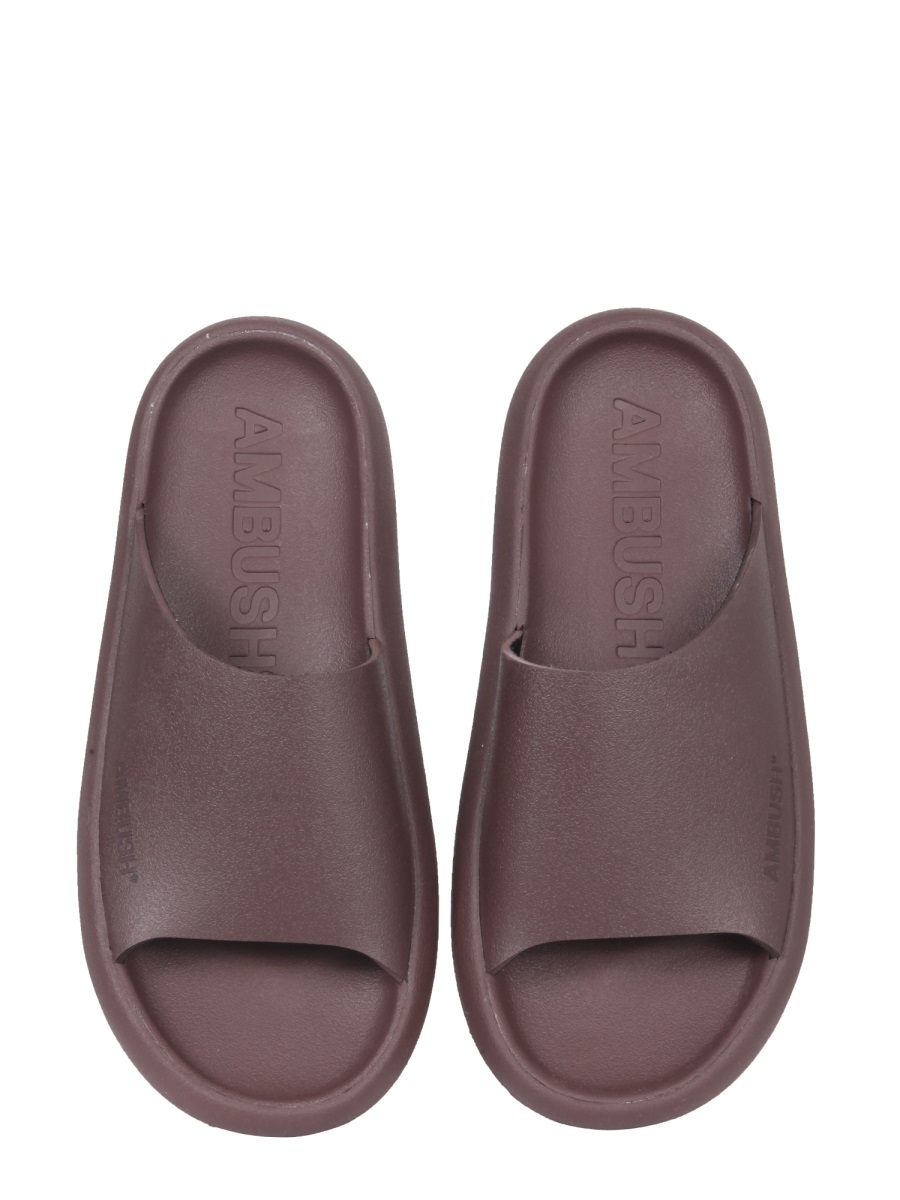 AMBUSH RUBBER SLIDE SANDALS Bruin