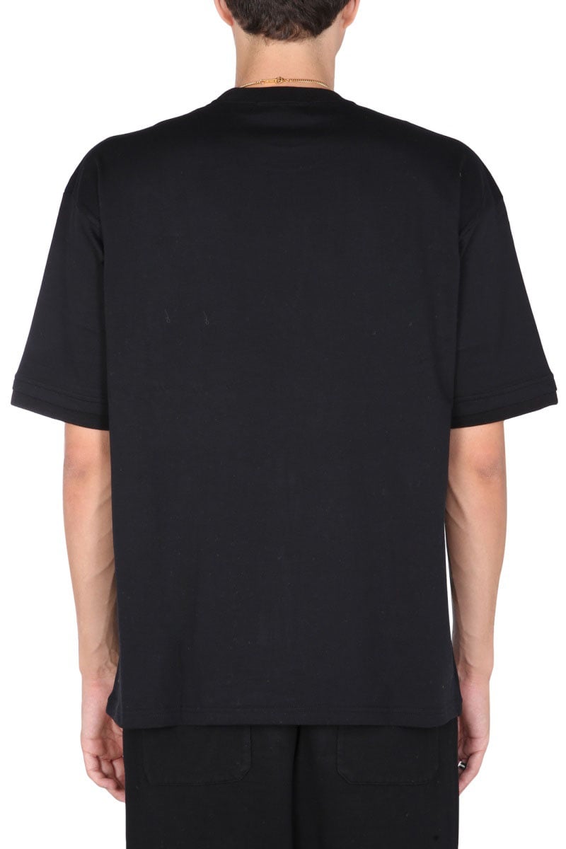 AMBUSH T-SHIRT WITH ICONIC CHAIN Zwart