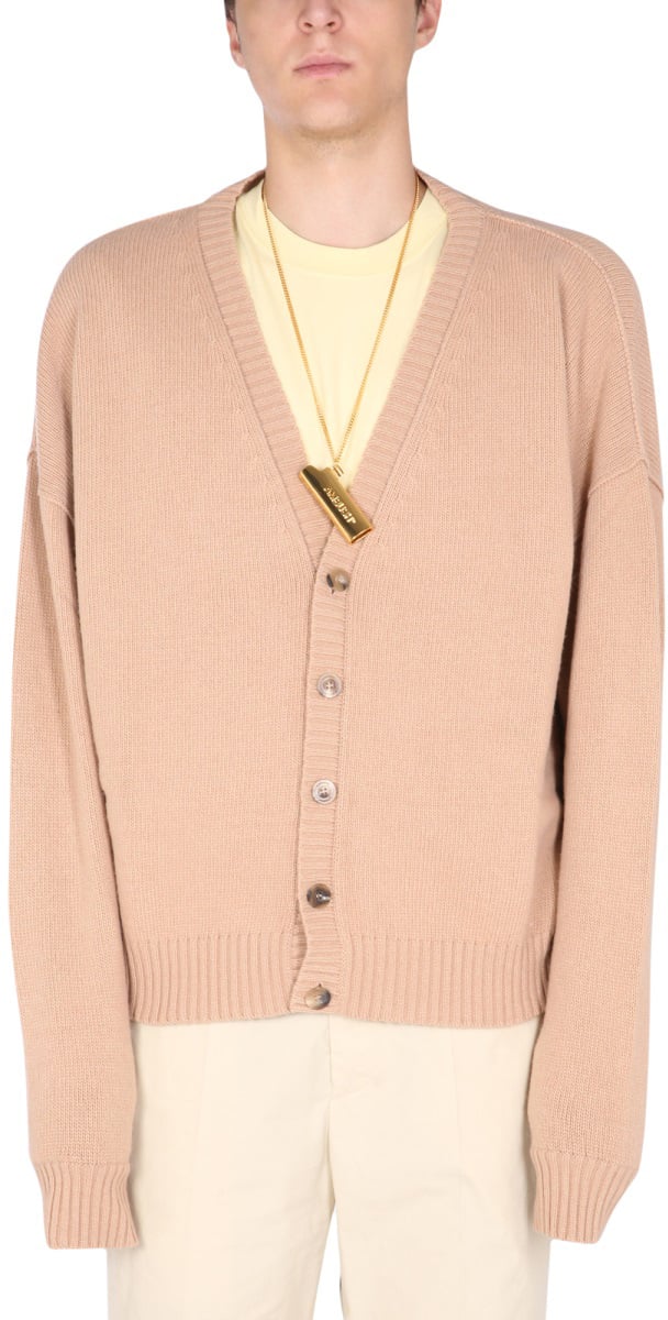 AMBUSH OVERSIZE FIT CARDIGAN Beige