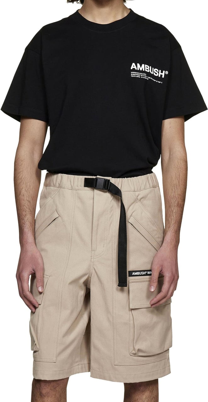 Ambush Cotton Bermuda Shorts Beige