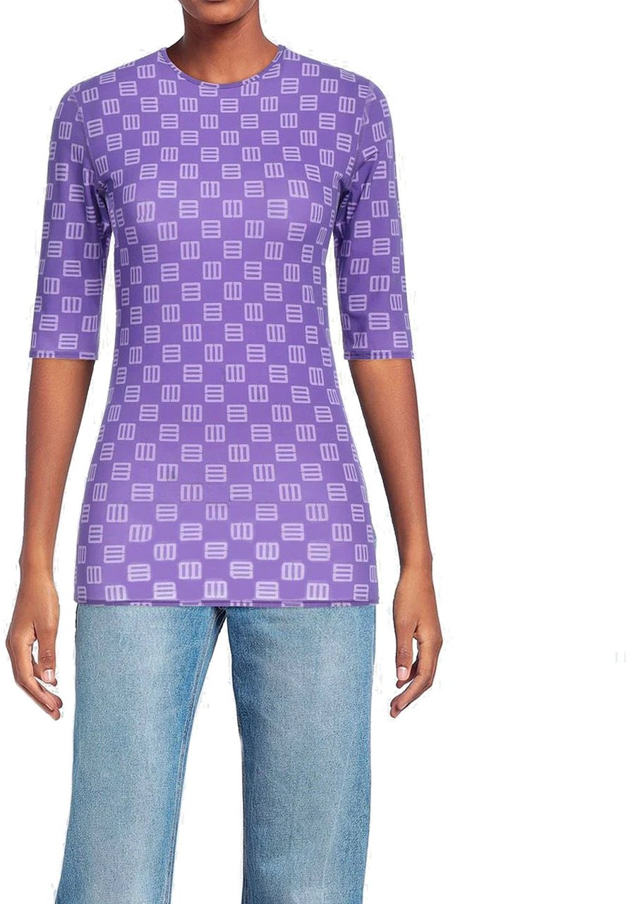 Ambush Jersey T-Shirt Paars