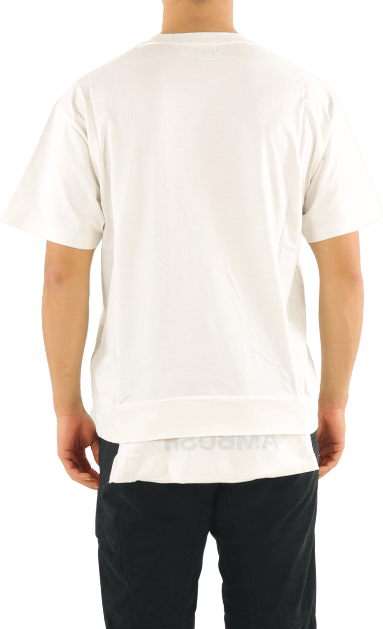 AMBUSH Heren Waist Pocket T-Shirt Tofu Fern Wit