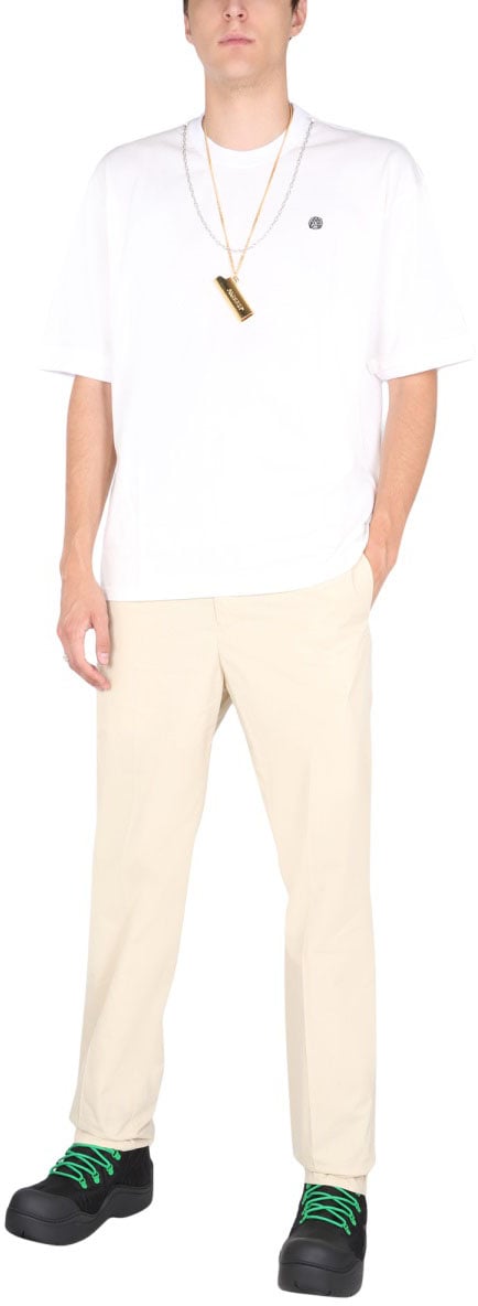 AMBUSH Relaxed Fit Crew Neck T-Shirt Wit