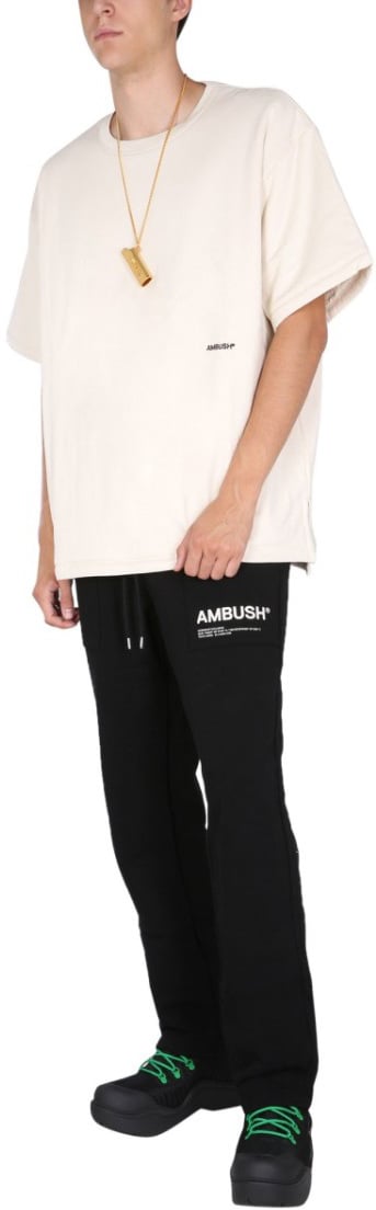 AMBUSH Padded T-Shirt With Embroidered Logo Neutraal