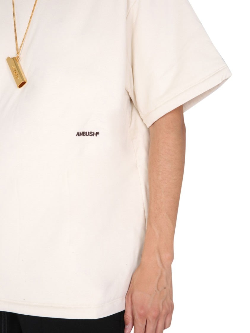 AMBUSH Padded T-Shirt With Embroidered Logo Neutraal