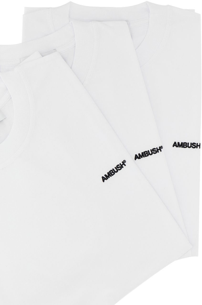 AMBUSH AMBUSH White cotton t-shirt set Wit