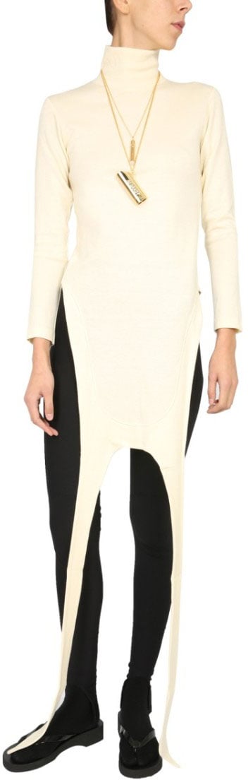 AMBUSH Polo Neck Apron Sweater Neutraal