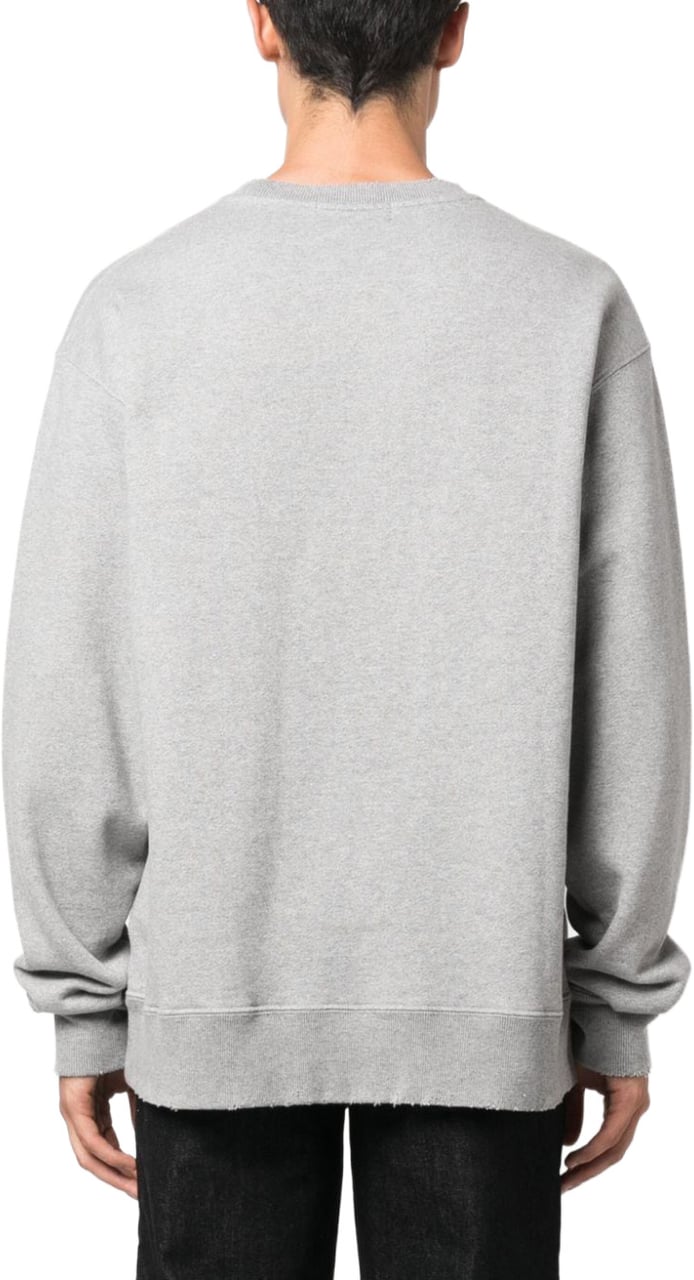 AMBUSH Heather Grey Academy Graphic Cotton Sweatshirt Wit