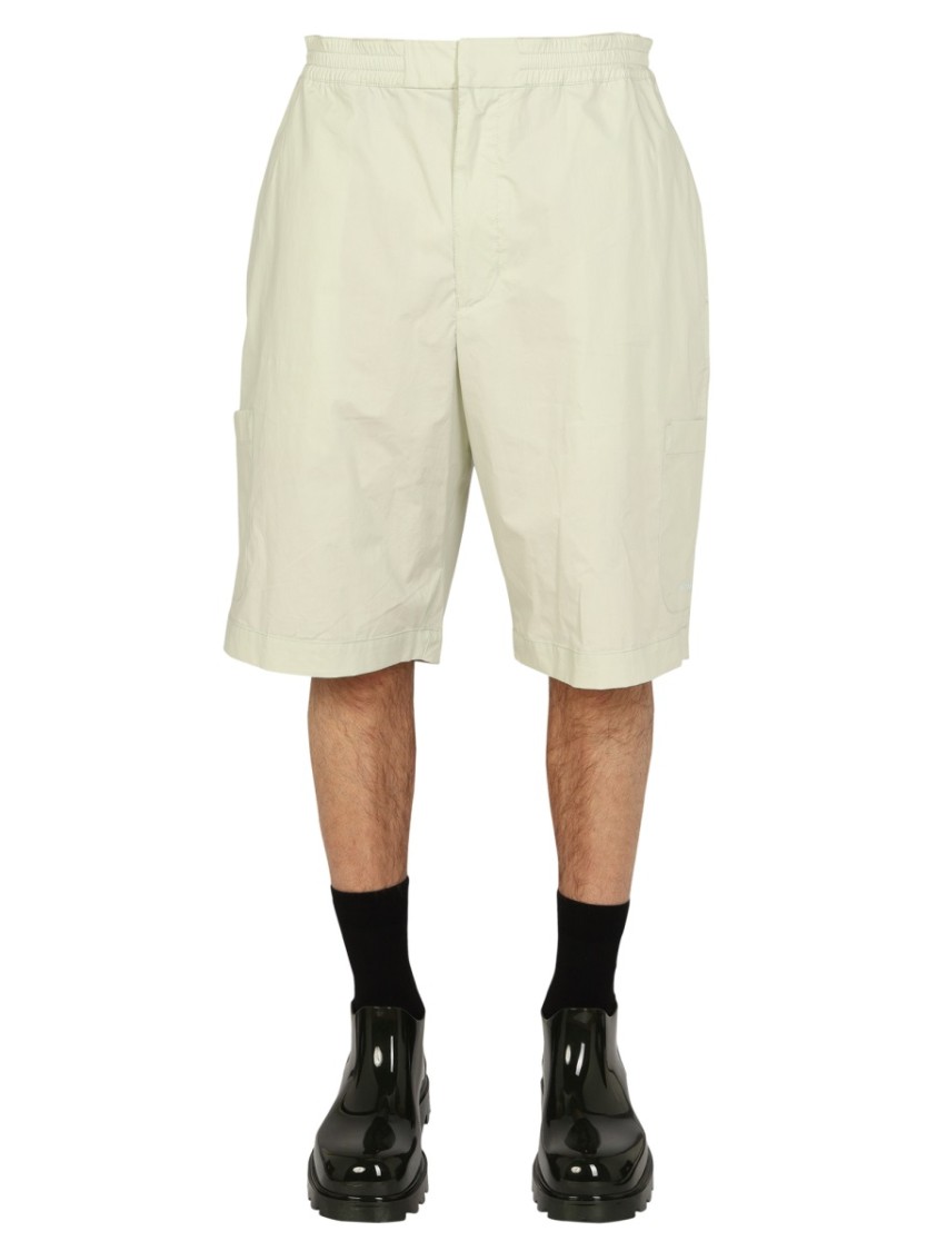 AMBUSH Relaxed Fit Bermuda Shorts Neutraal