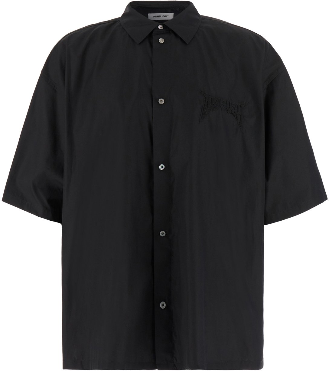 AMBUSH AMBUSH Black poplin oversize shirt Zwart