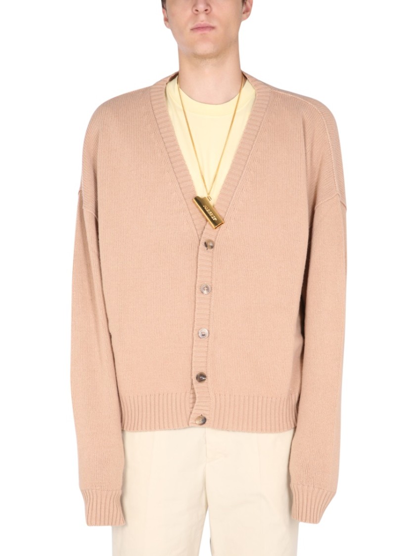 AMBUSH V-Neck Oversized Cardigan Neutraal