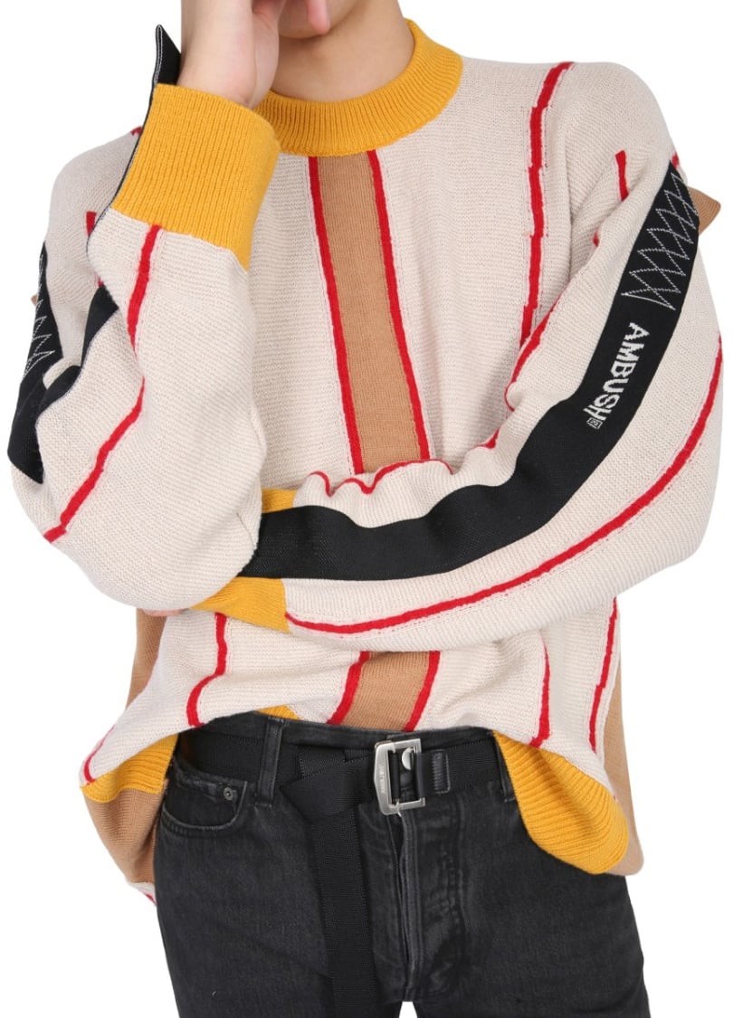 AMBUSH Beige Crew Neck Sweater Neutraal