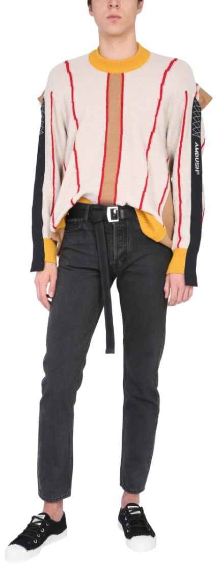 AMBUSH Beige Crew Neck Sweater Neutraal
