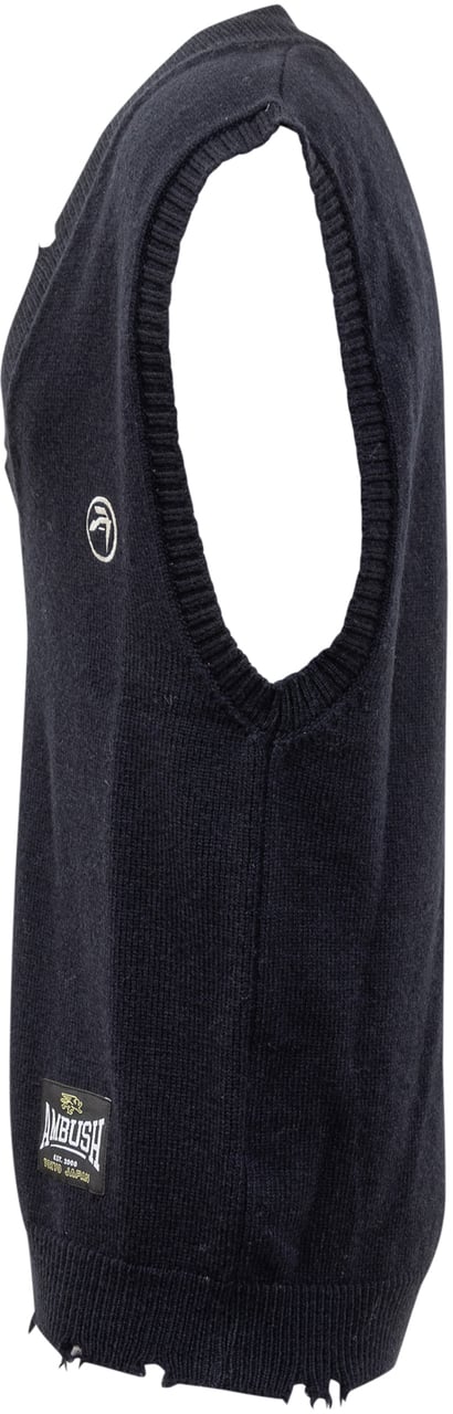 AMBUSH Gilet Repair Stitch Blauw